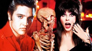 Cassandra Peterson y Elvis Presley